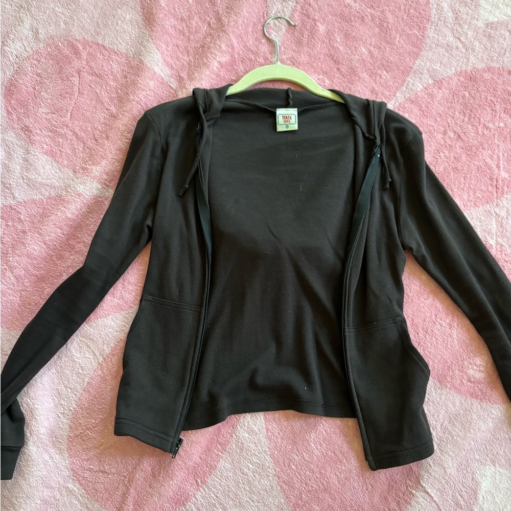 Dark Brown Zip-Up Hoodie